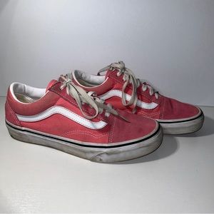 VANS Old Skool Low Top Skate Shoes Barbie Pink Suede Mens Sz 6 Women’s Sz 7.5